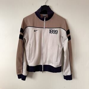 vintage barcelona fc 1899 nike full zip up track jacket sz small